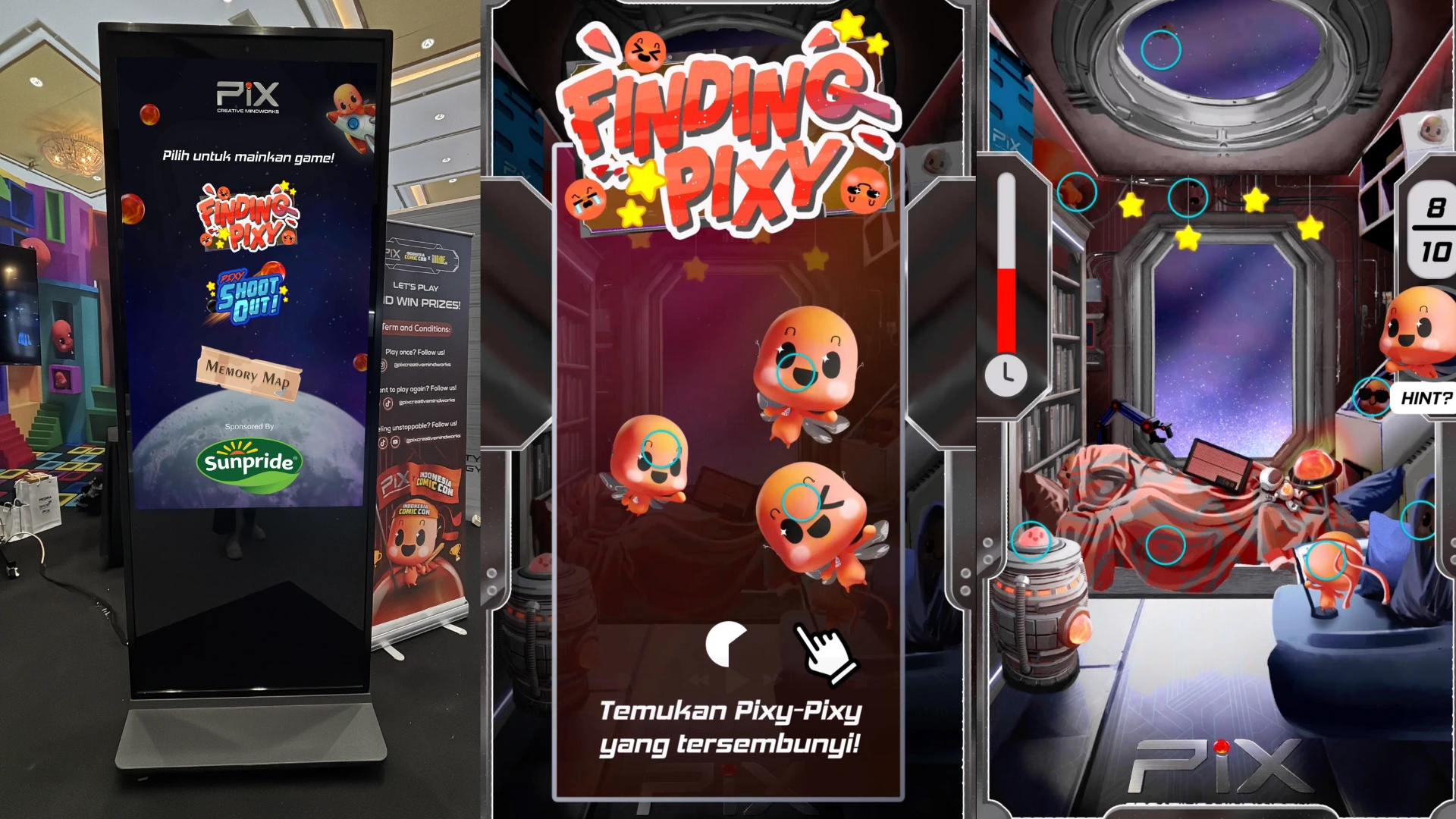 interactive game development pix